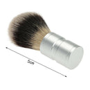 1Pc Men'S Hair Shaving Brush Stainless Metal Handle Soft Synthetic Nylon Ha
