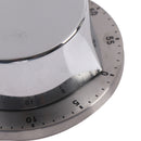 1Hour Stainless Steel Mechanical Kitchen Timer Alarm Baking Cook Magnetic Bas@