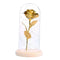 Mini Light Nightlight Rose Shaped With Wood