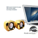 USB 2.0 Notebook Speakers Wired Stereo Mini Computer Speaker for Desktop La E2U6