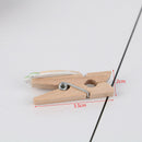 10pcs / set of carrot wooden photos folder with twine party decoratio_