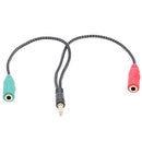 1 Pcs Cable Adapter 2 In 1 Splitter 4 Pole 3.5mm Audio Earphone Headset to  N6D4