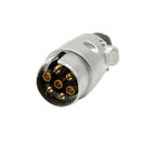 7 Pin Trailer Plug Round Wiring Lights Tow Metal Caravan Truck Boat 12V 12N