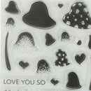 Lovely Mushroom Scrapbooking Album Card Decor Diary Craft Clear Stamps NT 3c