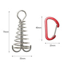 Adjustable Octopus Tent Pegs Stakes Deck Anchor w/ Carabiner Cord Adjuster