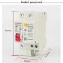 Dz47le-63 RCCB 1P+N Residual Current Circuit Breaker Leakage Protector (16A