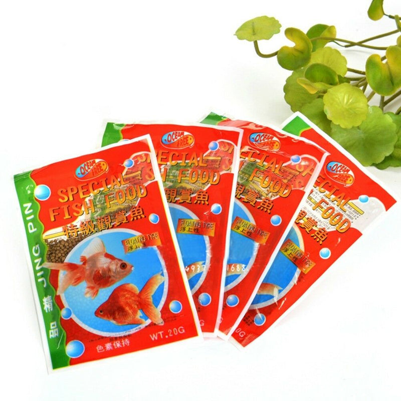 HOT Koi Pellets 12g Pond Aquarium Tank Carp Small Goldfish Fish Food Feed M0V2