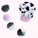New Skid Resistance Memory Foam Comfort Wrist Rest Support Mouse Pad Cow