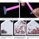 24Pcs 5D Diamond Painting Tools Pen Set F. DIY Art Craft w/ 28 Grids Storage Box