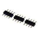 4Pin Splitter 1 to 2 Connector for LED RGB Strip Light + 3pcs 4pin Plugs