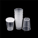 10Pcs 50Ml Plastic Liquid Measuring Cups Measuring Container With Cap Pip OZ