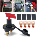 200A Car Boat Battery Disconnect Switch Kill Cut Off Switch + Key + Wire Lug Set