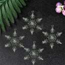 12* Acrylic Crystal Snowflake Christmas Tree Hanging Pendant Decor Ornaments