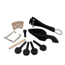 Ebony Wood 4/4 Violin Accessories Bridge Chinrest Endpin Tuners Tail Gut
