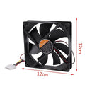 PC Brushless DC 4 Pin Connector 7 Blades 12V 12cm 120mm Cooling Fan Y9N5