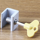 1PC Home Steel Door Wndow Track Limiter Sliding Window Security Anti-theft Lock