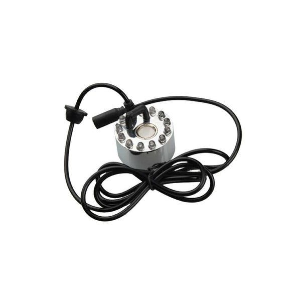 12 LED Water Pond Fountain Mist Fogger Maker Humidifier Water Fountain