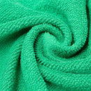 10X 25*25CM Soft Microfiber Polish Towel Absorbent Green Car Wash Cleaning T0R1.