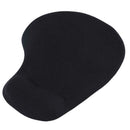 Silicone Wrist Rest Support Mouse Pad PU Anti-slip Hand Pillow(Black)