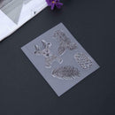 Silicone Rubber Stamp + Cutting Dies Stencil Frame Scrapbook Christmas