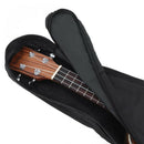 23 Inch Black Uke Bag Portable Ukulele Gig Bag Soft Case Waterproof Backpac