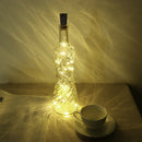 20LED Wine Bottle Lamp Cork Shaped String Lights for Christmas (Warm White)