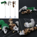 3Pcs False Mouse Pet Cat Toys Mini Funny Playing Toys For Cats Bottom Sucke