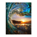 Paint by Numbers Kit Sunset Seascape DIY Large Canvas Oil Painting UnFramed Art