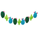 1 set Non-woven Fabric Cactus Garland Banner Flag Bunting Garland Party Fav