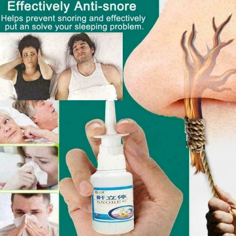 Anti Snoring Spray Stop Relief Snore Solutions Sleep moisture Apnea R8P5 Br O3L0