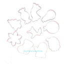 10pcs Stainless Steel Christmas Cake Biscuit Cookie Cutter Mold DIY Baking Tool