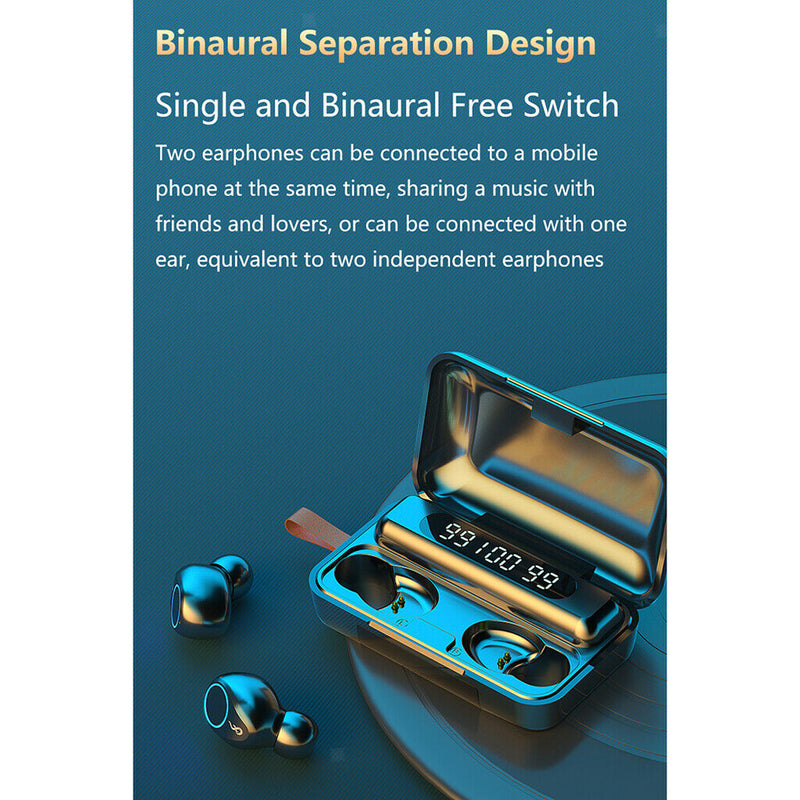 Wireless Earbuds True Wireless Earbuds Cordless in-Ear Bluetooth 5.0 Earphones,