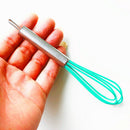 Stainless Steel & Silicone Whisk Kitchen Utensils For Beating & Stirring