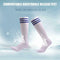 Anti-slip Sports Socks Stripe Men Basketball Calf Length Socks (White M) A#S