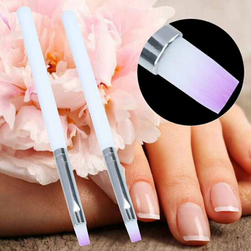 2PCS Acrylic UV Gel Nail Art-Design Pen Polish Painting Brush Manicure Tool Ki