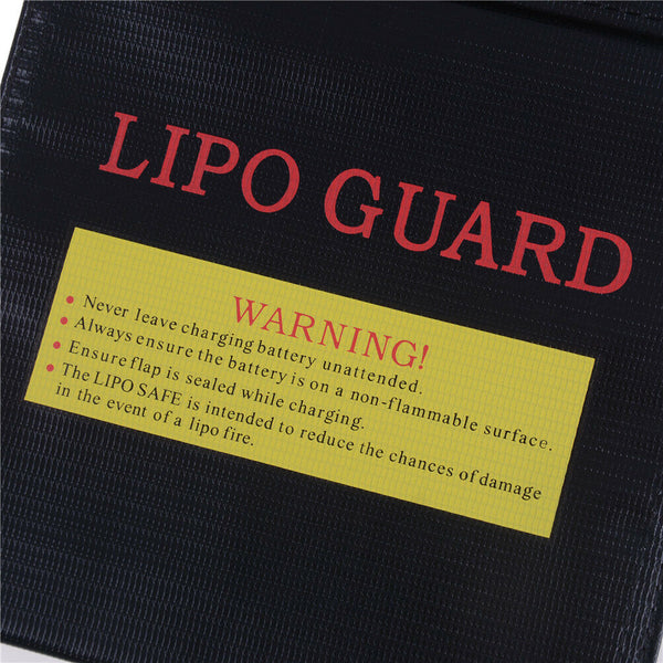18x23 cm LiPo Polymer Battery Protective Bag Black 2018  ^