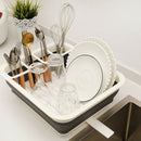 Foldable Dish Rack Kitchen Storage Holder Drainer Bowl Tableware Drying RacSEAU