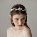 Glitter Natural Pearls Rhinestone Headband Head Chain Wedding Party Headwear