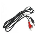 JT53 Stereo 3.5mm 1/8" Jack plug TO 2 RCA Male  Stereo Phono Audio Speaker CABLE