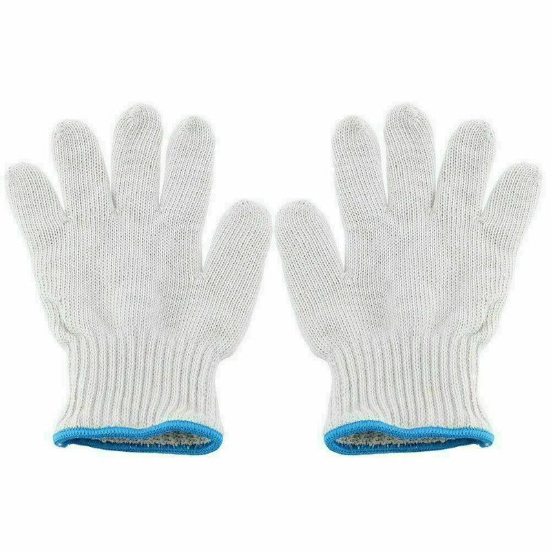 1 Pair String Cotton Yarn Stretchable Knitted Labour Work Protection E7U2 X V9V8