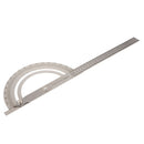 Stainless Steel 0~180 Degree Machinist Protractor Angle Finder Arm Rule (300mm)