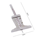 Stainless Steel Car Truck Motorcycle Tire Tread Depth Gauge Measurer Tool