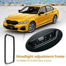 Carbon Fiber Headlight Switch Button Frame Trim Cover for BMW G20 G28 19-20