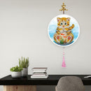 Cat Mural Pink Tassels DIY Diamond Painting Special Shape Drill Home Decor