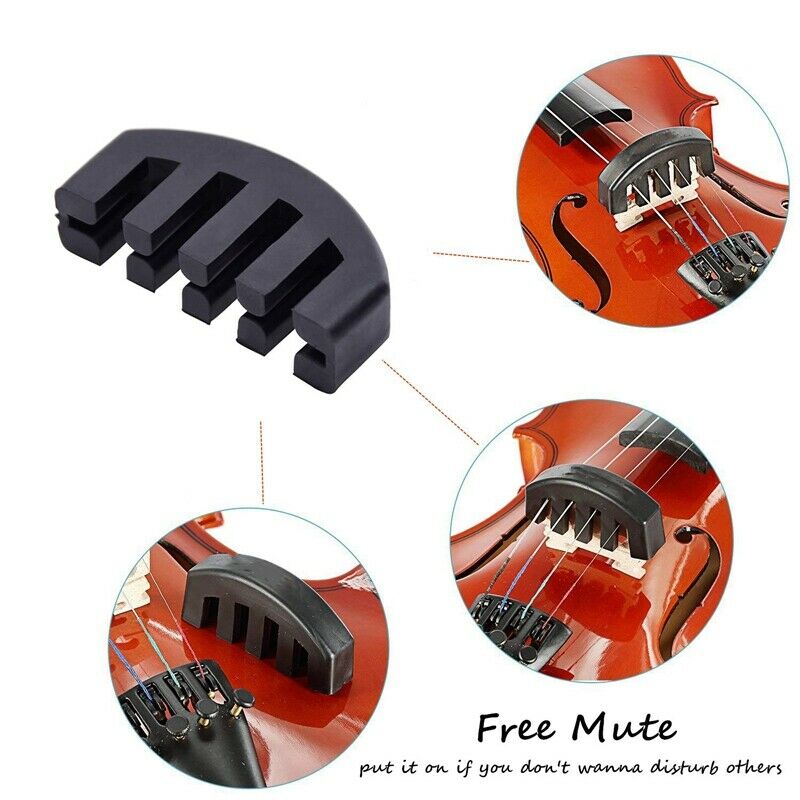 Violin Shoulder Rest for 4/4-3/4 Size with Collapsible and Height Adjustabl