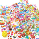 5 Sheets Cute Cartoon Scrapbooking Bubble Puffy Stickers Reward Kids Toys FT