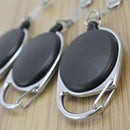 Lot 3pcs Carabiner Retractable Reel Badge Clip Lanyard ID Card Holder Durable