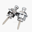 2PCS Chrome Guitar Bass Strap Locks for Fender Gibson