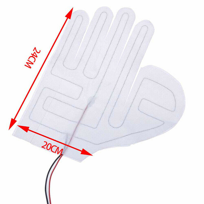 1PC Five-finger Gloves USB Electric Heating Pad Thermostat Switch Heating SheTE