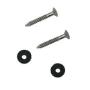 2 x Chrome Strap Lo for Eleic Acoustic Guitar Bass